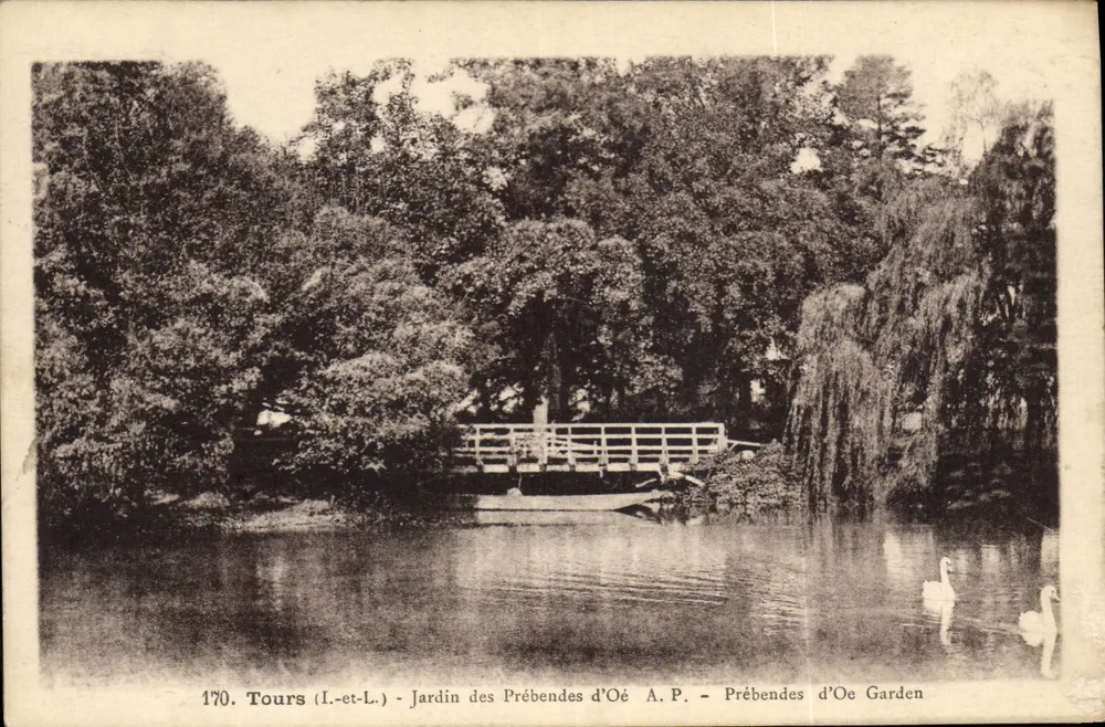 Tours (Loire-et-Loire) - Tuin van de Prebendes d'Oé - A.P. - Prebendes d'Oe Garden - Voorkant