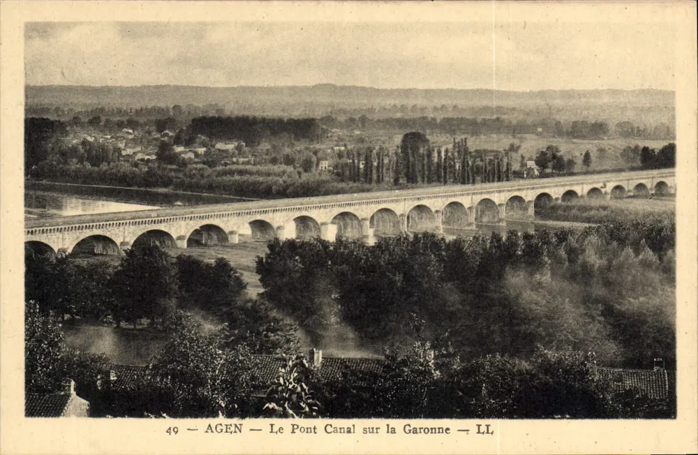 AGEN — Der Kanalbrücke über die Garonne — LL - Vorderseite