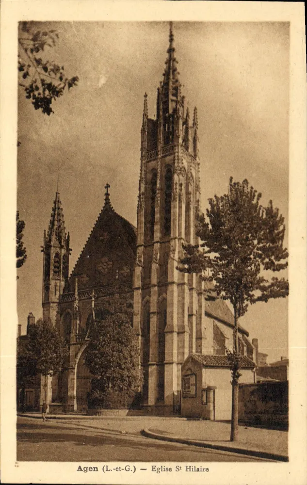 Agen (L.-et-G.) — Kirche Saint-Hilaire - Vorderseite