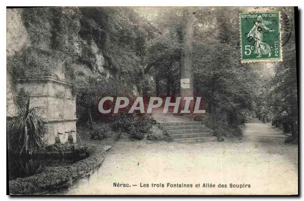 Nérac — Die drei Brunnen und die Gasse der Seufzer — Verlag nicht sichtbar - Vorderseite