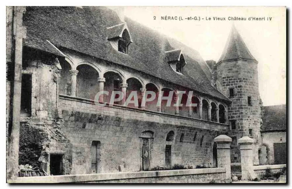 Nérac (L-et-G.) - Das alte Schloss von Henri IV - Vorderseite