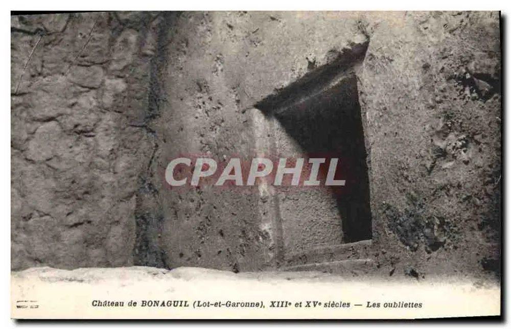 Schloss Bonaguil (Lot-et-Garonne) — Die Verliese — 13. und 15. Jahrhundert - Vorderseite