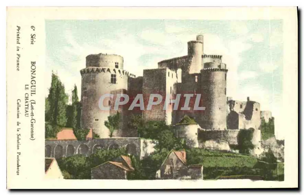 Bonaguil — Das Schloss — Bonacuil (Lot-et-Garonne), 6. Serie - Vorderseite