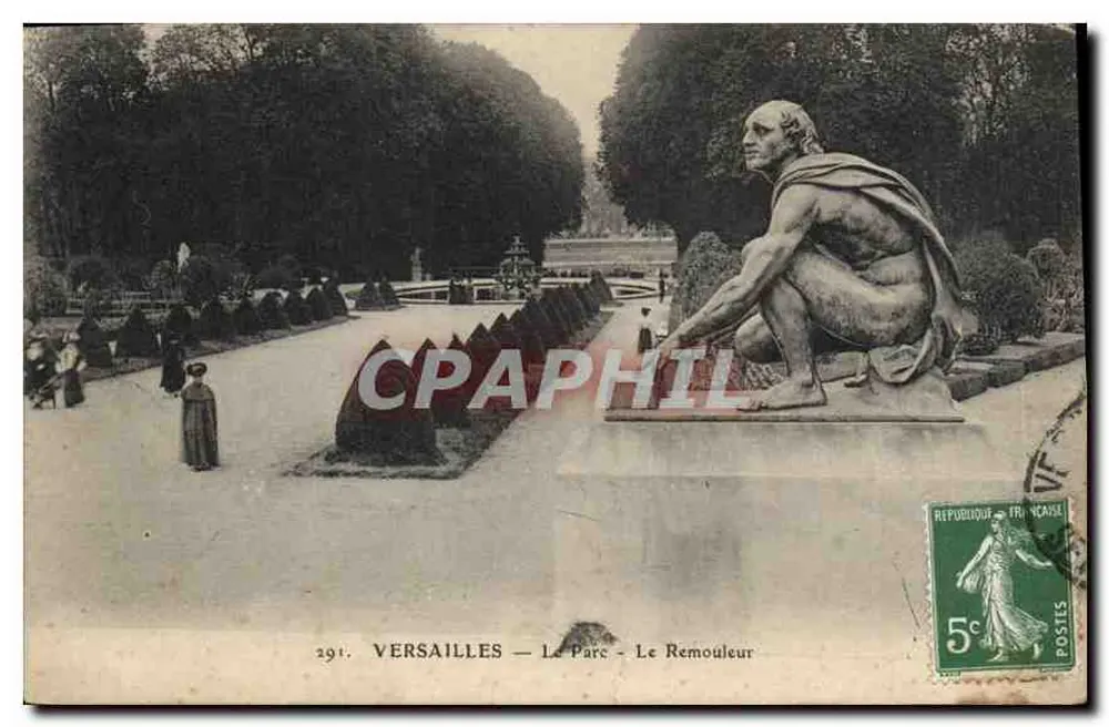 Versailles — O Parque — O Remouleur — Bilhete postal antigo n°291 - Frente