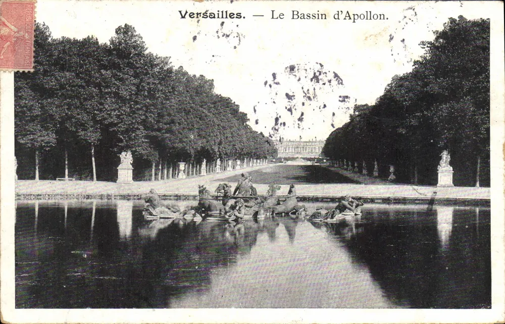 Versailles. — O Bassin d'Apollon. - Frente