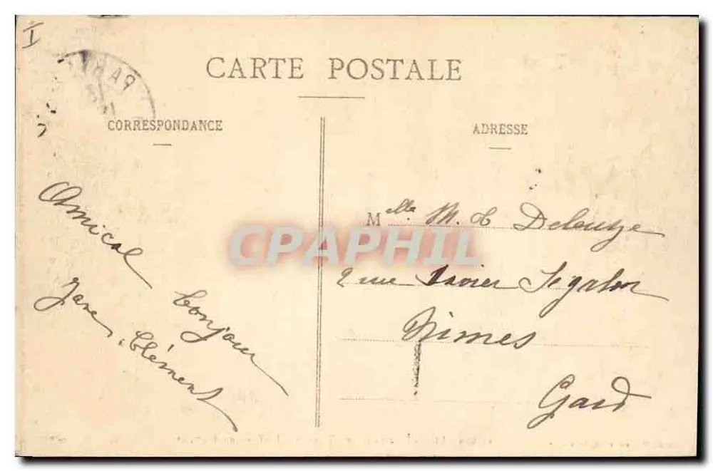 Versailles - Park des Grand Trianon - Der französische Pavillon — Mme Moreau, Verlag, Versailles - Rückseite