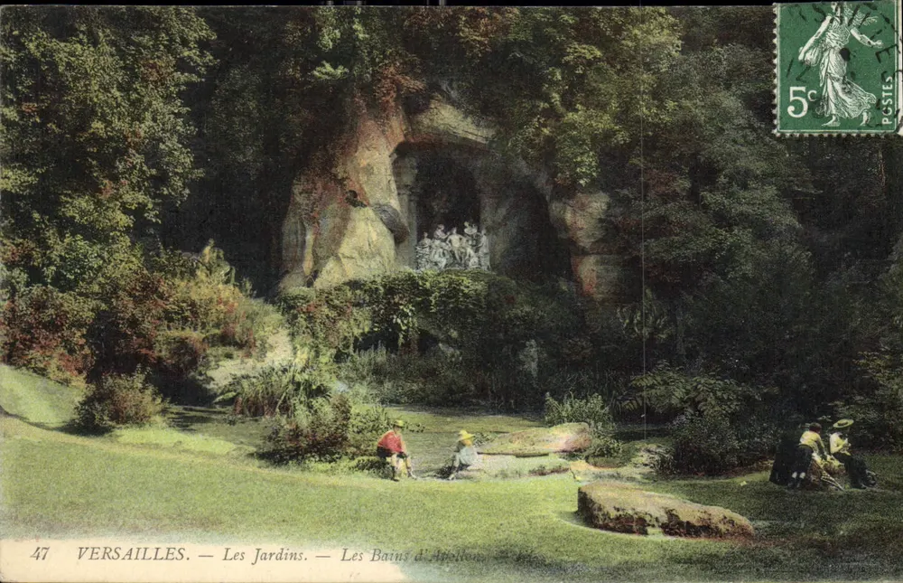 Versailles — Os Jardins — Os Banhos de Apolo — editor anônimo, n° 47 - Frente
