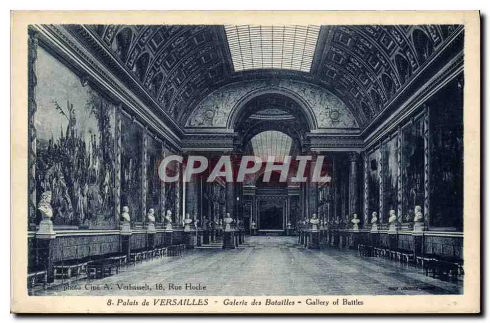Schloss VERSAILLES — Galerie der Schlachten — Gallery of Battles — A. Vethasselt, 18 Rue Hoche - Vorderseite