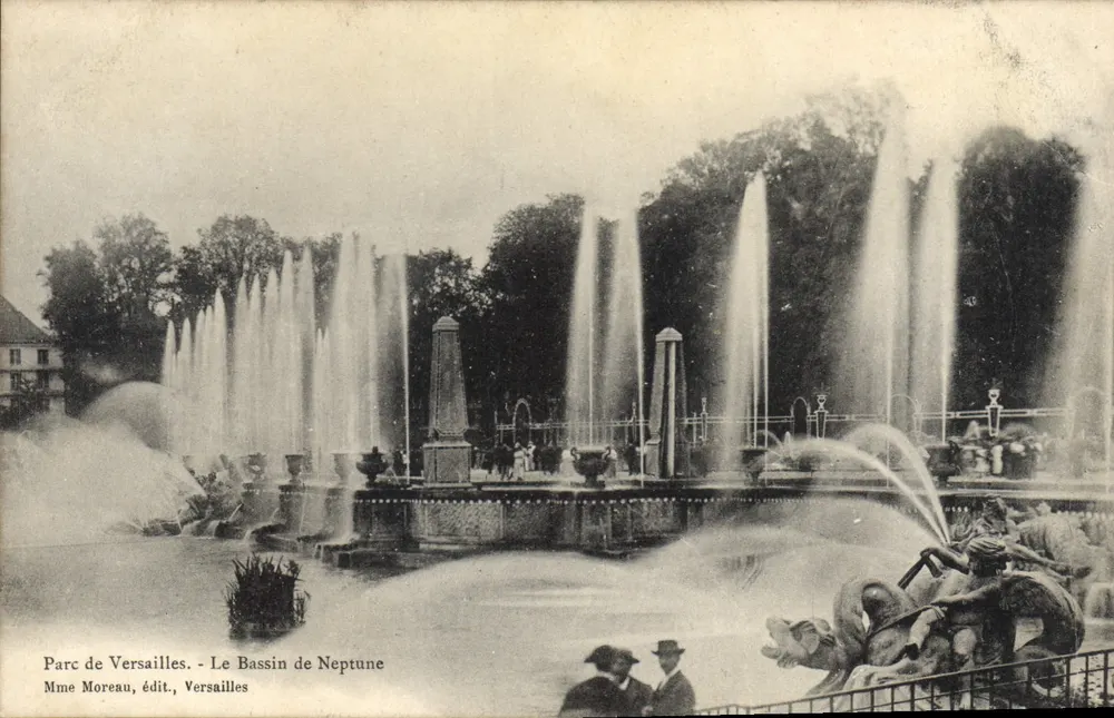 Parc de Versailles - Der Bassin de Neptune — Mme Moreau, Verleger, Versailles - Vorderseite