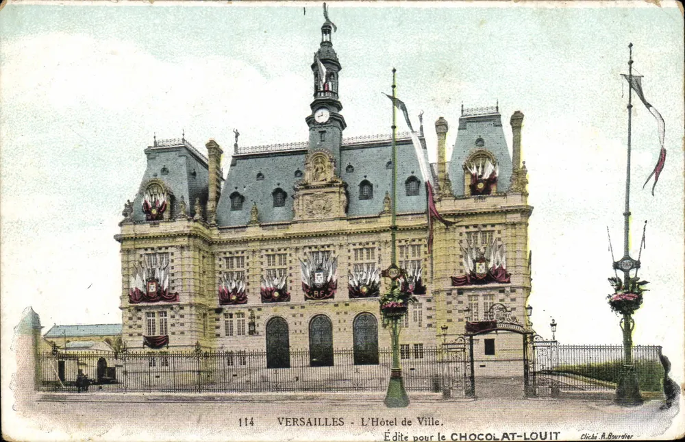 Versailles - O Hotel de Ville — editada para o Chocolat-Louit, n°114 - Frente