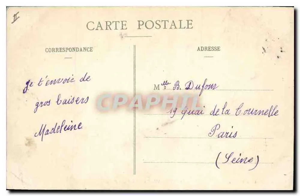 Versalhes — A Place d'Armes — Coleção das Galerias Modernas, n°85 - Verso