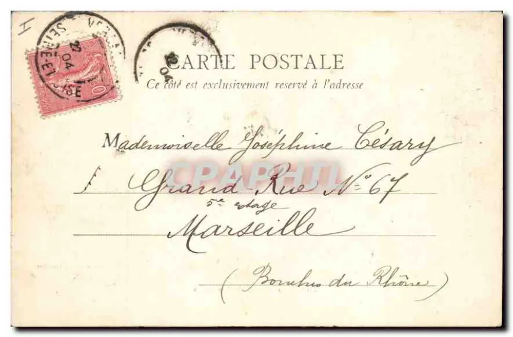 Versailles — Fasada Pałacu w Versailles — A. Bourdier, drukarz i wydawca Versailles - Rewers