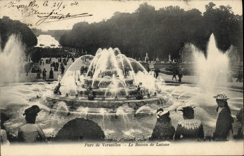 Parc de Versailles — Le Bassin de Latone — A.B. à Versailles - Vorderseite
