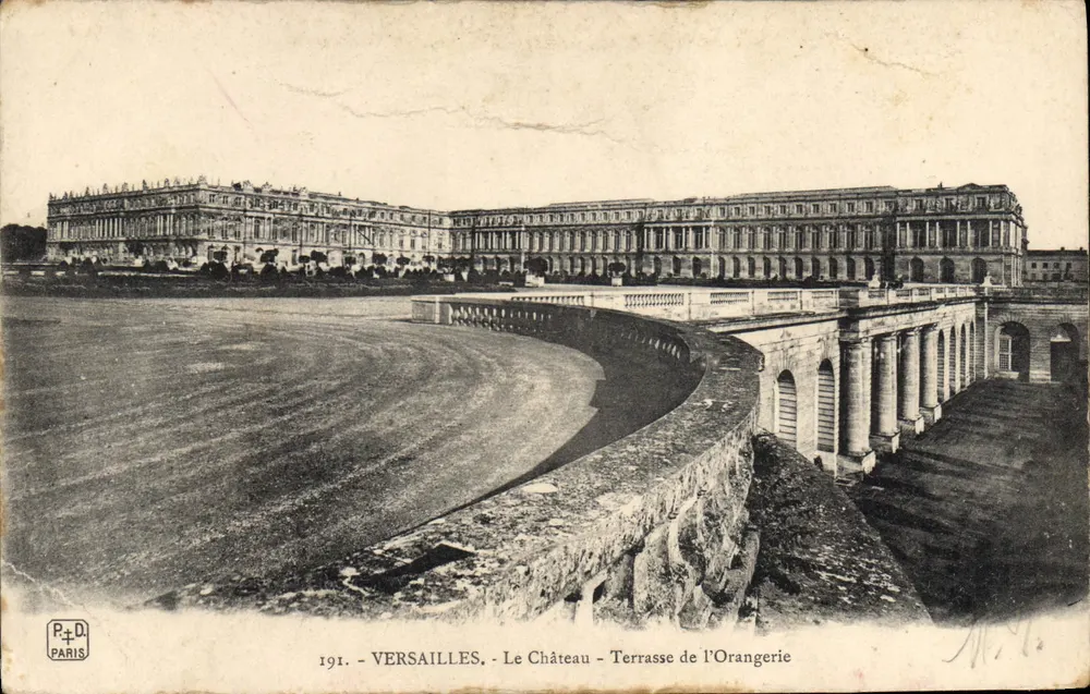Versailles - O Castelo - Terraço da Orangerie — P.+D. PARIS, n°191 - Frente