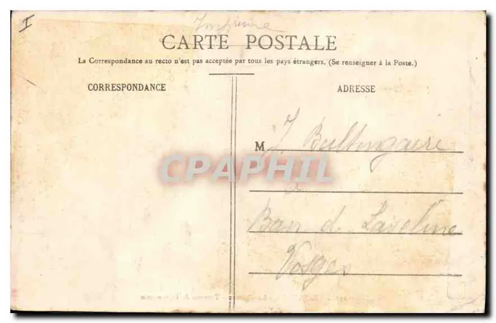 Versailles - O Castelo - Terraço da Orangerie — P.+D. PARIS, n°191 - Verso