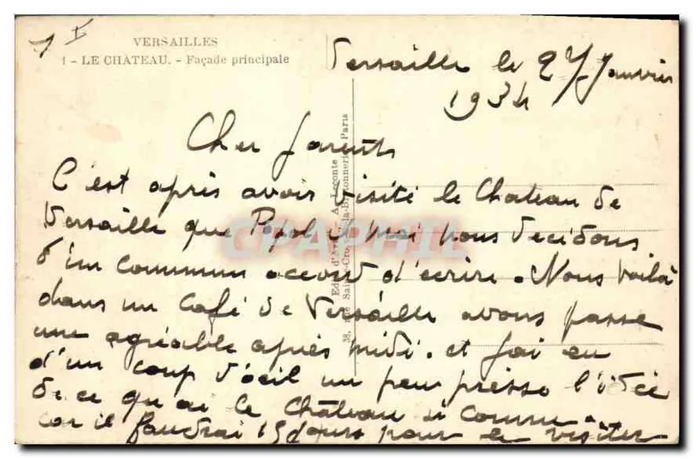 Versailles — Fachada principal — Guy - Verso