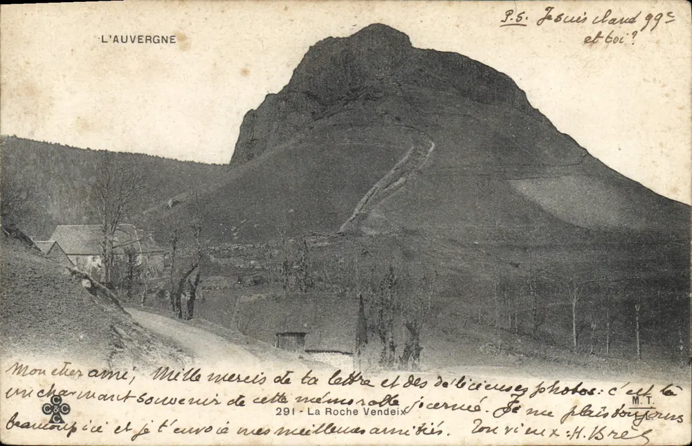 La Roche Vendeix — L'Auvergne — M.T. n°291 - Frente