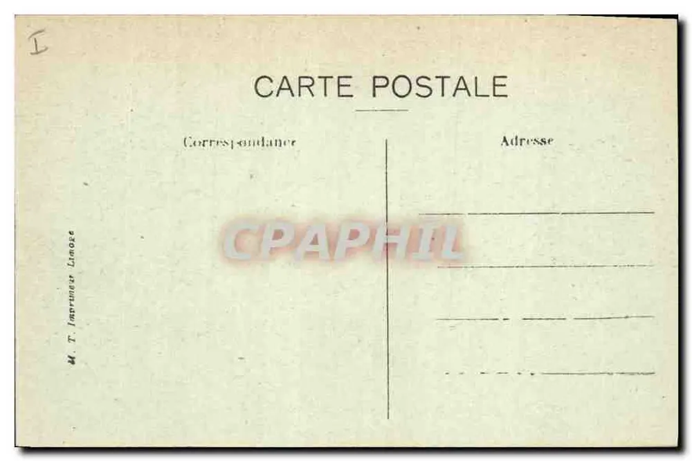 La Roche Vendeix — Auvergne — editor M. T. Instrument Linage - Verso