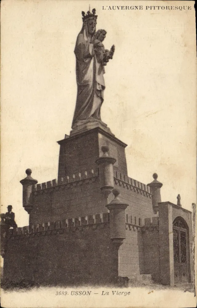 Usson — La Vierge — editore Baguin, Sketrand / Allier, n° 3689 - Recto