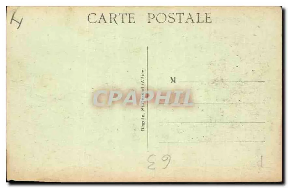 Usson — La Vierge — editore Baguin, Sketrand / Allier, n° 3689 - Verso