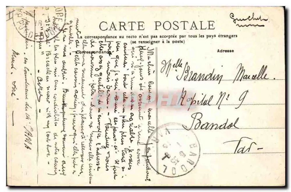 Auvergne — Roches Tuilière et Sanadoire — L.A.T. n°395 - Rückseite