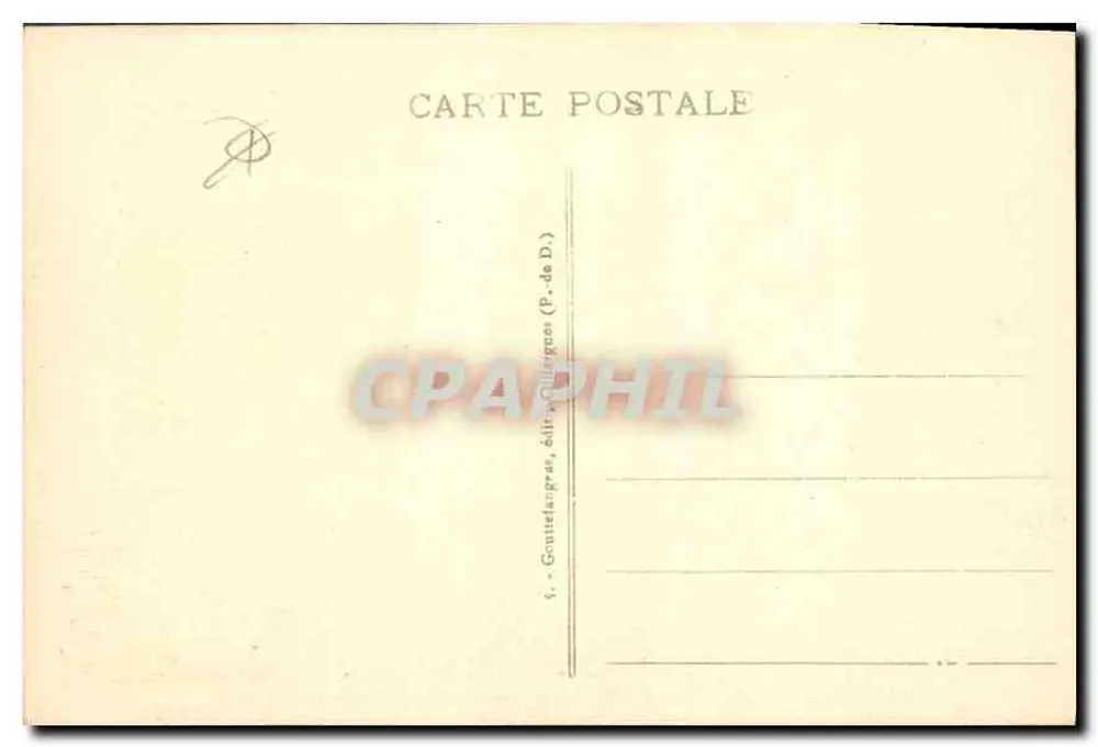 See Tazenat — alter Krater, Tiefe 75 m — G. d'G, Verleger Goutetanges (P.-de-D.) - Rückseite
