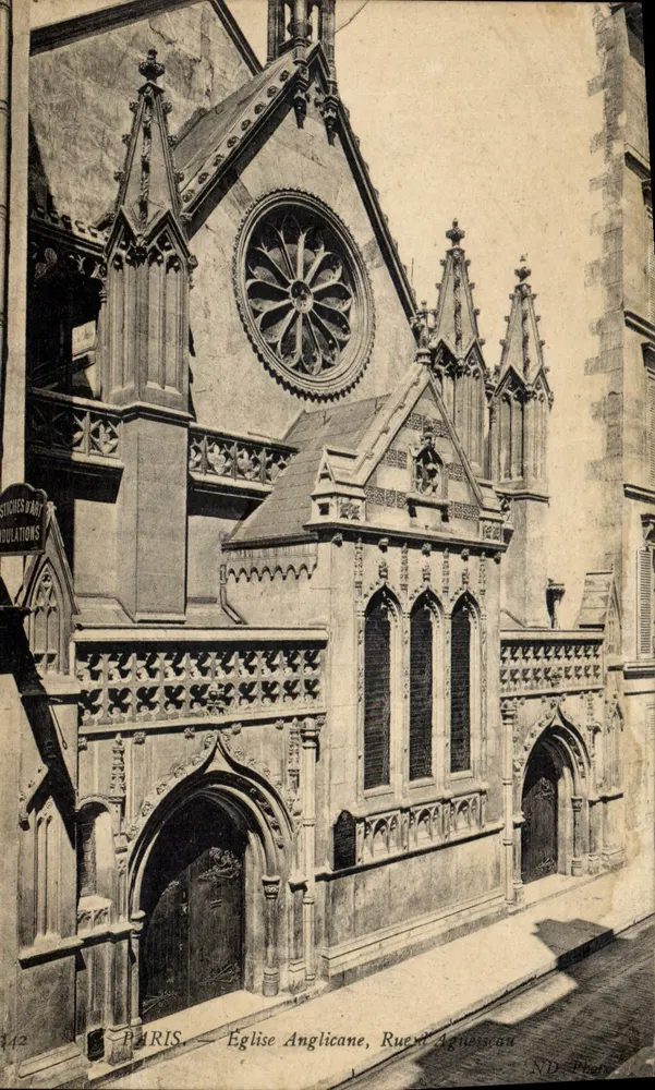 Igreja Anglicana, Rue du Cherche-Midi — Paris — ND Phot. — N° 442 - Frente