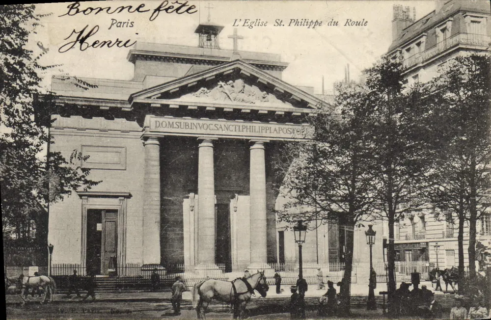 Igreja de São Filipe do Roule — Paris — editor desconhecido, número de série não visível - Frente