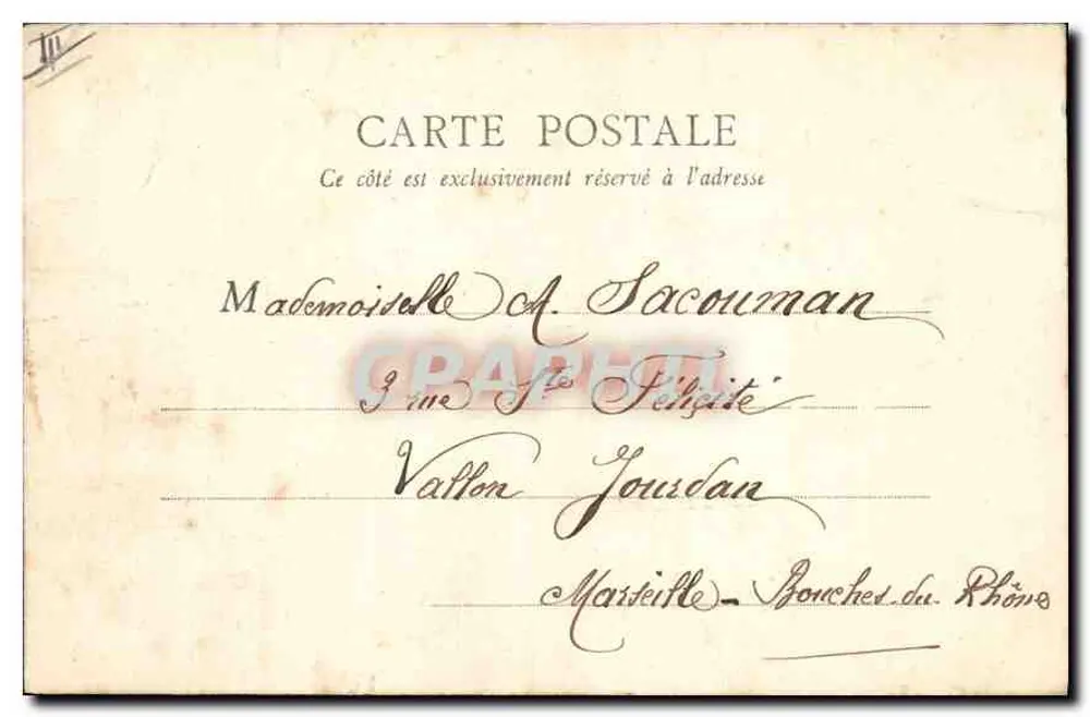 Paris — Igreja de São Vicente de Paulo — B. F., Paris, n° 59 - Verso