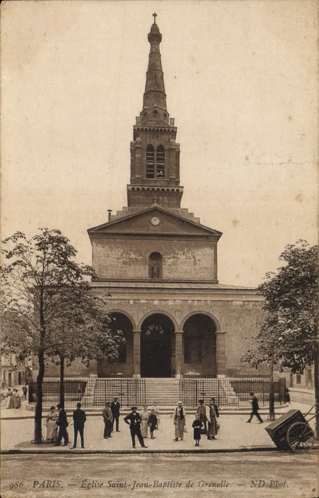 Paris — Kirche Saint-Jean-Baptiste von Grenelle — ND Fot. n° 986 - Vorderseite