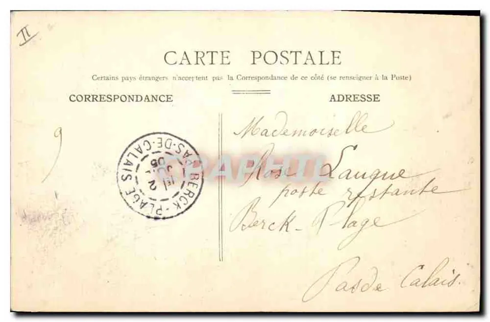 Paris - St-Vincent-de-Paul — editor PROCÉDÉS C. JEANZETTE, n° 67 - Verso