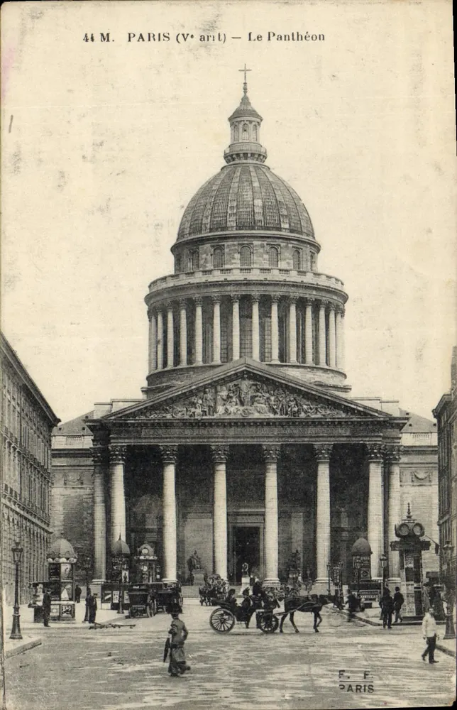 Paryż (V arrondissement) — Panthéon — E. F. Paris - Awers