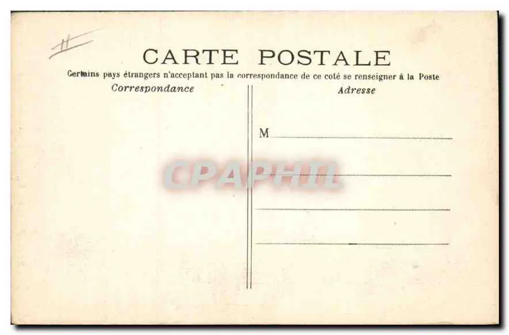 Paris — Igreja de São Luís em Île — C.M. n°258 - Verso