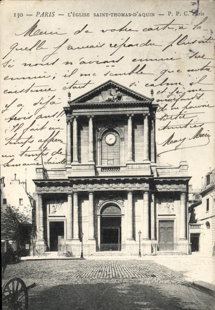 Paris — A Igreja de São Tomás de Aquino — P.P.C. Paris - Frente