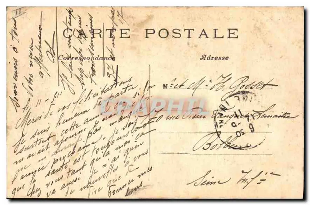 Paris — Église Saint-Philippe du Roule — C.M. n°612 - Verso