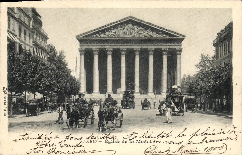 Paris — Igreja da Madeleine — B.F. Paris n°46 - Frente