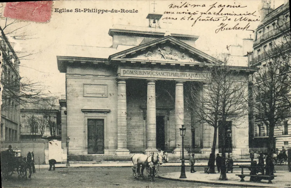 Igreja de Saint-Philippe-du-Roule — Paris — editor desconhecido, número de série não visível - Frente
