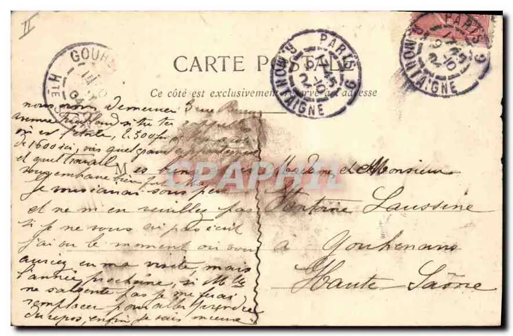 Igreja de Saint-Philippe-du-Roule — Paris — editor desconhecido, número de série não visível - Verso