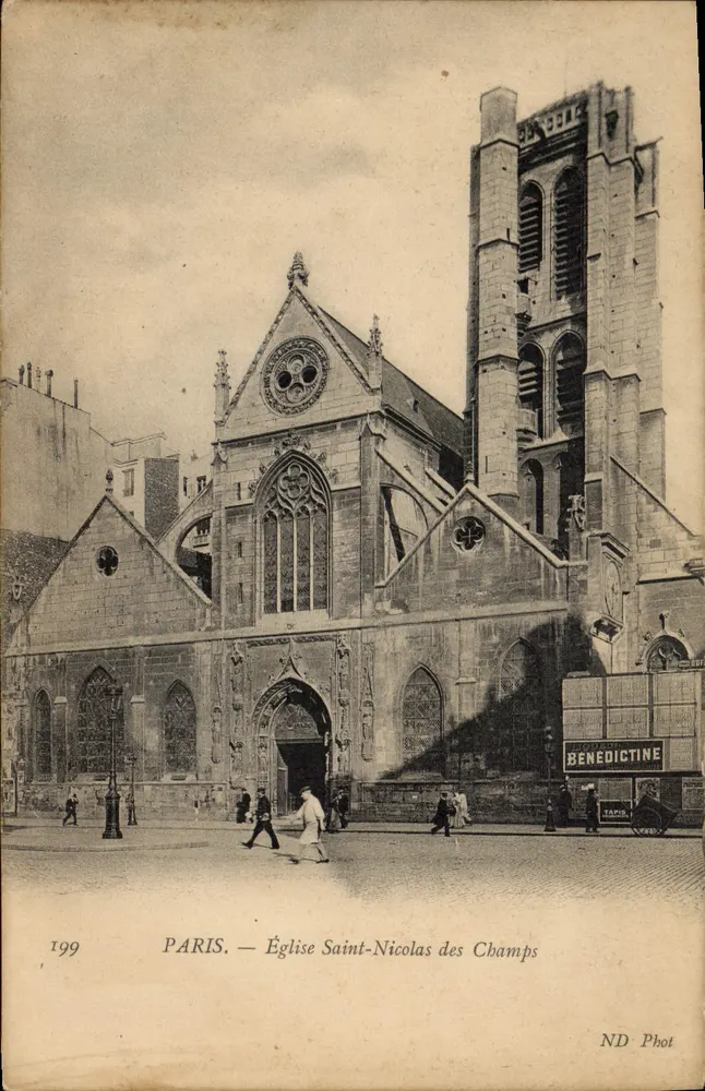 Paris — Igreja São Nicolau dos Campos — ND Phot, n°199 - Frente