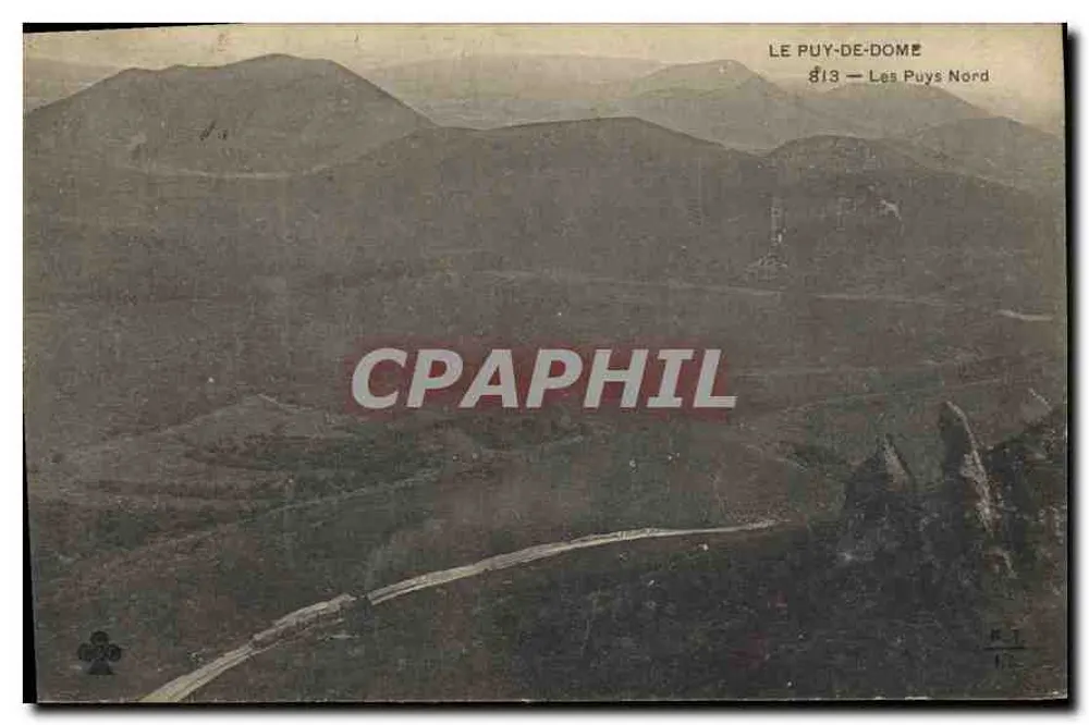 Les Puys Nord — Il Puy-de-Dôme — Editore anonimo, n° 13 - Recto