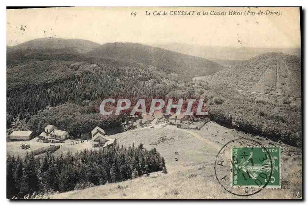Der Col de Ceyssat und die Chalet-Hotels (Puy-de-Dôme) — Nr. 69 - Vorderseite