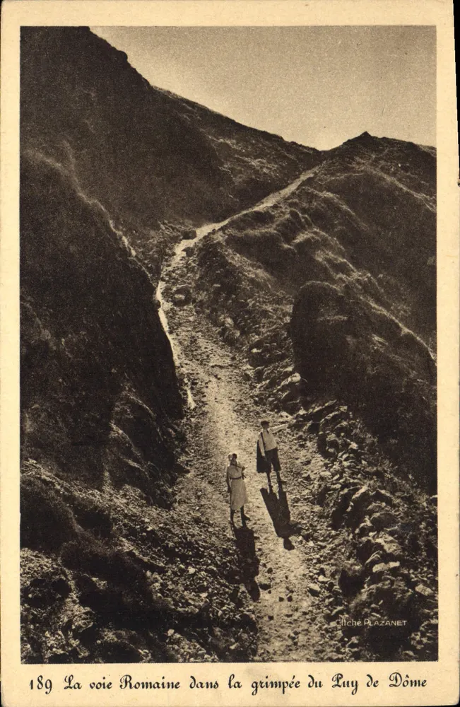 Die Römische Straße im Aufstieg zum Luy de Dôme — Cliché Plazanet — Nr. 189 - Vorderseite