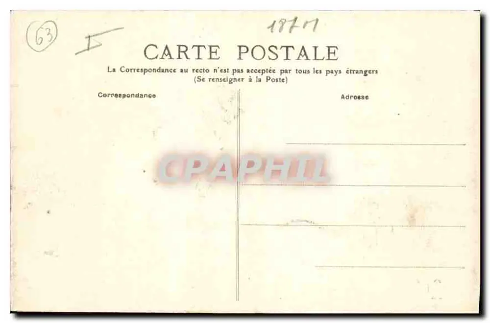 LE PUY-de-DOME — Die Erklimmung per Straße — Verlag nicht sichtbar - Rückseite