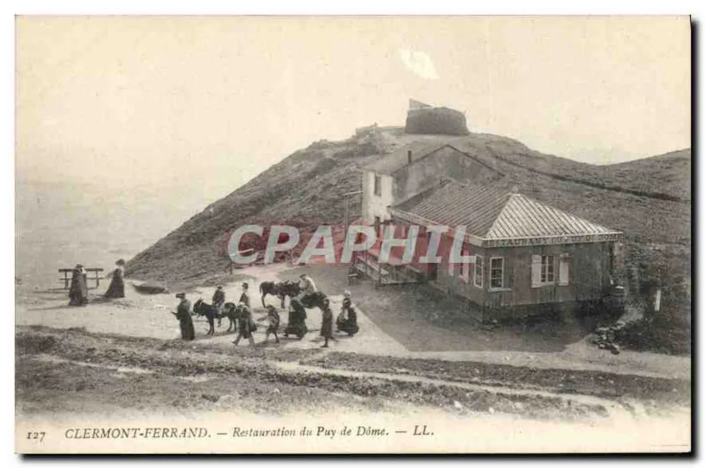 Clermont-Ferrand — Restauração do Puy de Dôme — LL. n° 127 - Frente