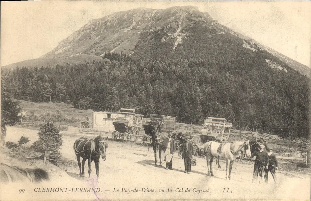 Le Puy-de-Dôme, vom Col de Ceyssat aus gesehen — Clermont-Ferrand — LL, Nr. 99 - Vorderseite