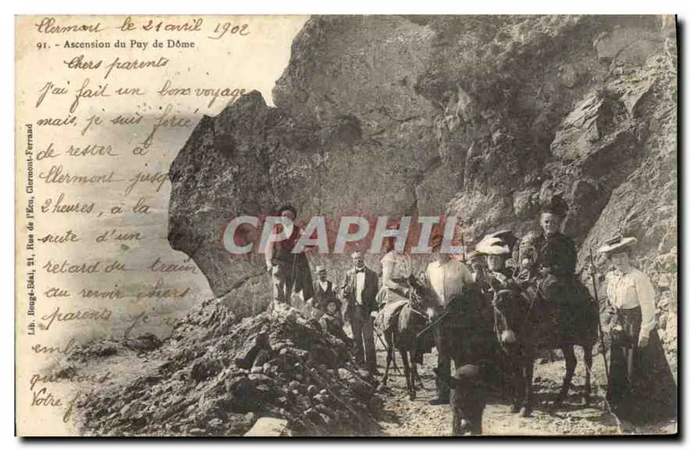 Aufstieg zum Puy de Dôme — Clermont-Ferrand — Lib. Bougé-Délat - Vorderseite