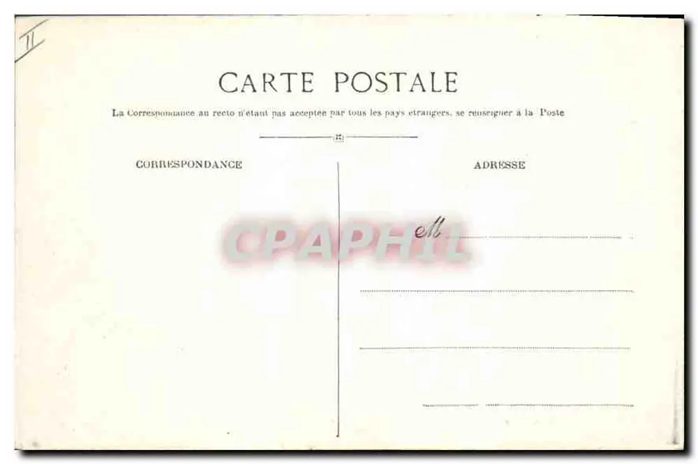Die Ruinen des Tempels Merkurs und das Observatorium des Puy de Dôme — Verleger: David & Hébert, Nr. 11 - Rückseite
