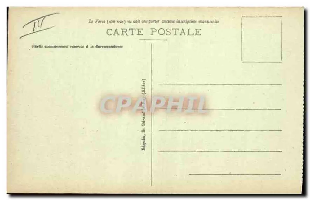 Le Puy de Dôme — Ansicht vom Bois des Charmes — Ideal, n° 4279 - Rückseite