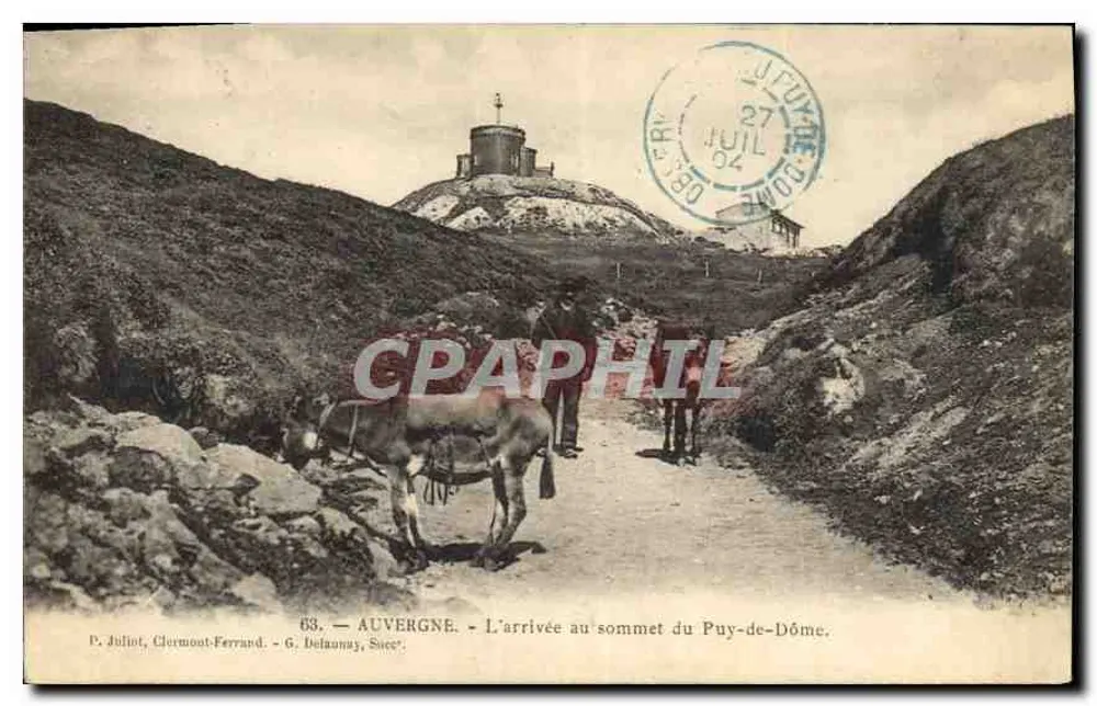 Ankunft am Gipfel des Puy-de-Dôme — Auvergne — P. Juliot, Clermont-Ferrand, G. Defaunay, Suce - Vorderseite
