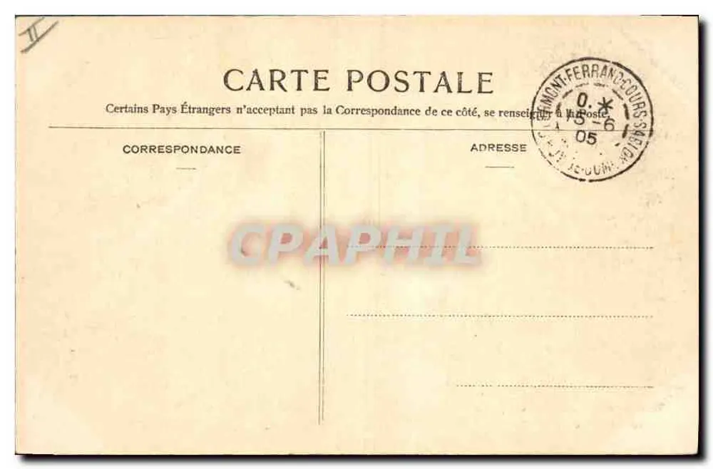 Tournant de Plaisance — Circuit d'Auvergne — Verlag Genès-Labbé - Rückseite